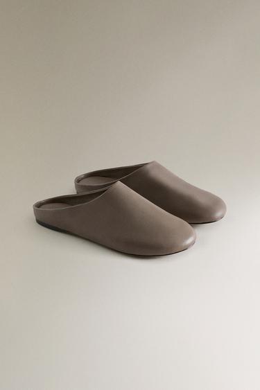BABOUCHE CUIR - Marron de Zara - Image 1