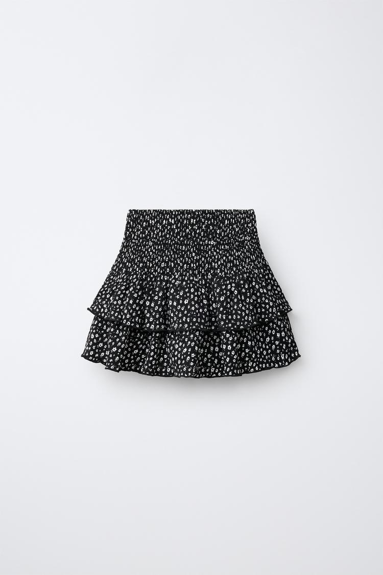 FALDA PANTALÓN CON VOLANTES ESTAMPADA 2