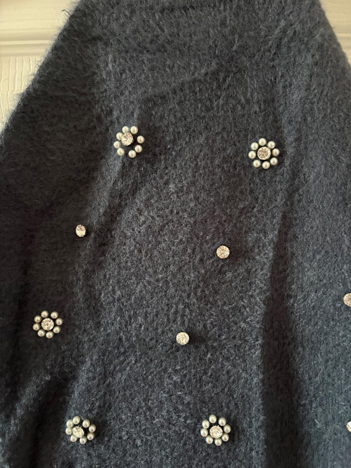 FAUX FUR BEADED HALTER DRESS - Image 6