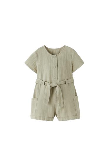 TEXTURED PLAYSUIT