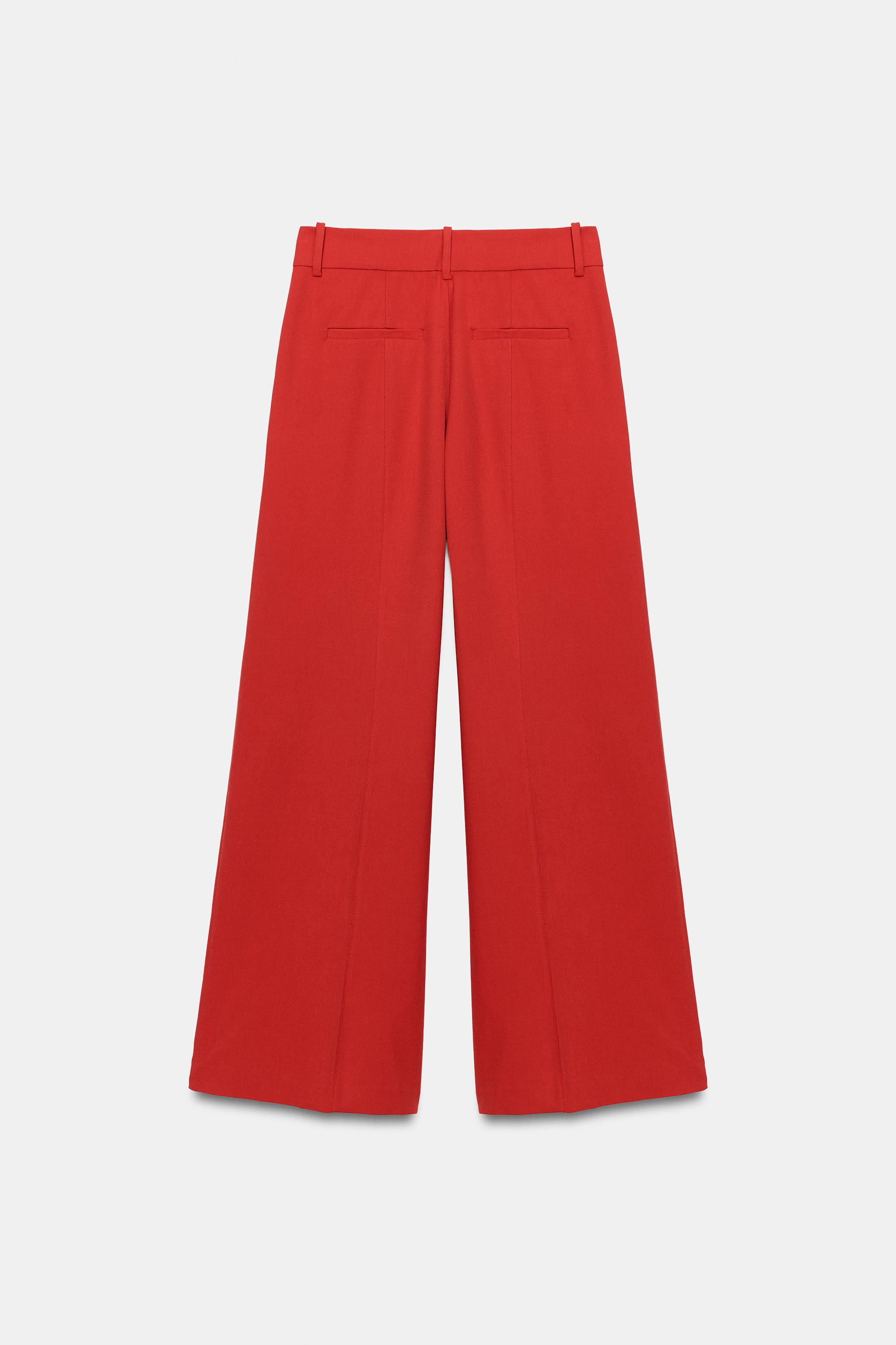 Zara ZW COLLECTION GENİŞ PAÇA PANTOLON görsel 6
