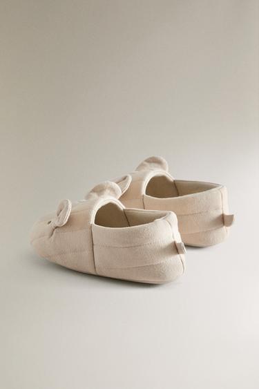 CHAUSSONS ENFANT ANIMAL - Gris de Zara - Image 3