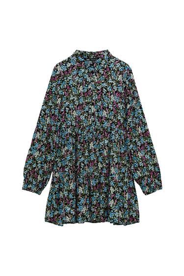 PRINTED SHIRT DRESS