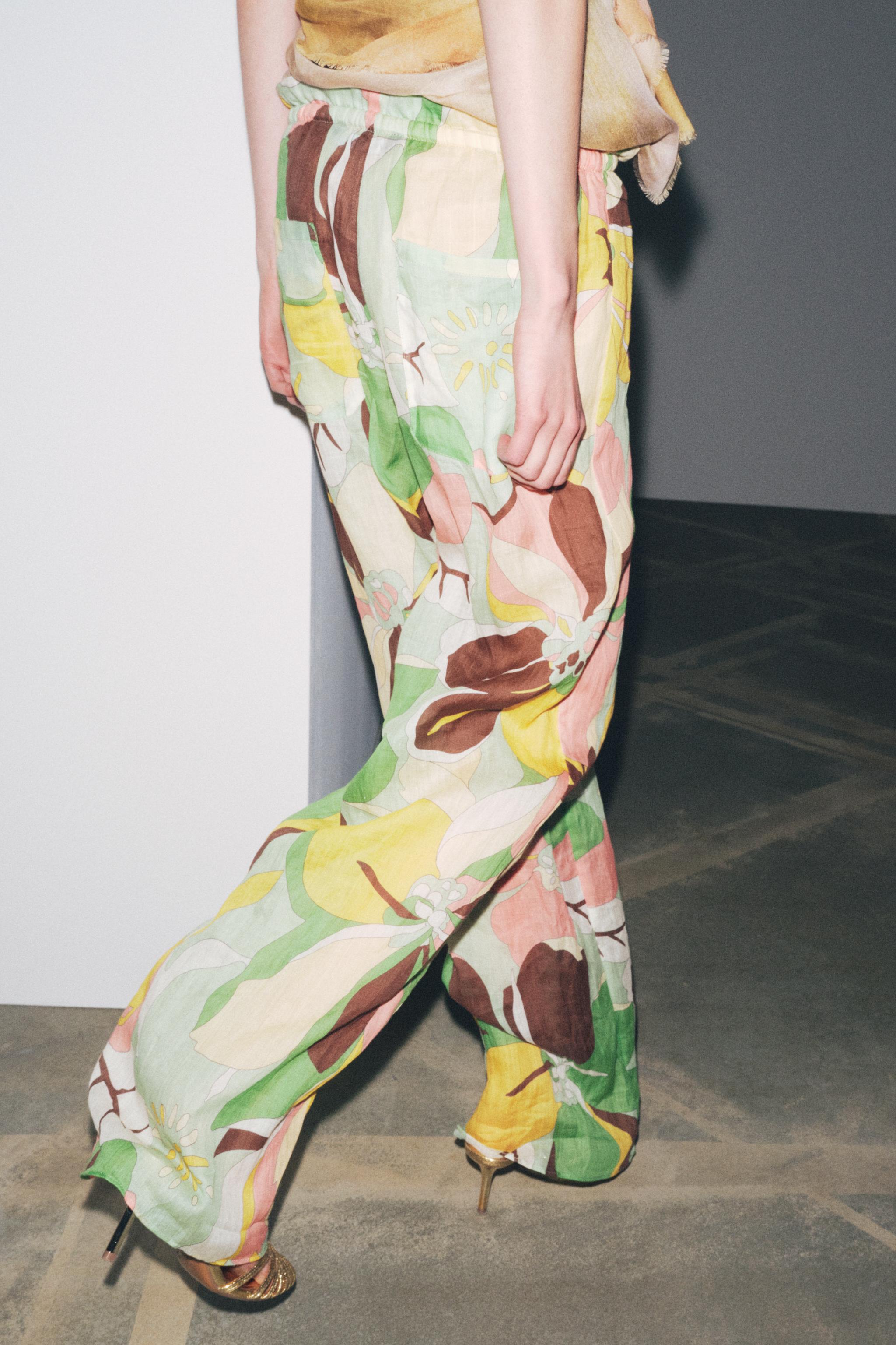 RAMIE FLORAL PRINT PANTS ZW COLLECTION