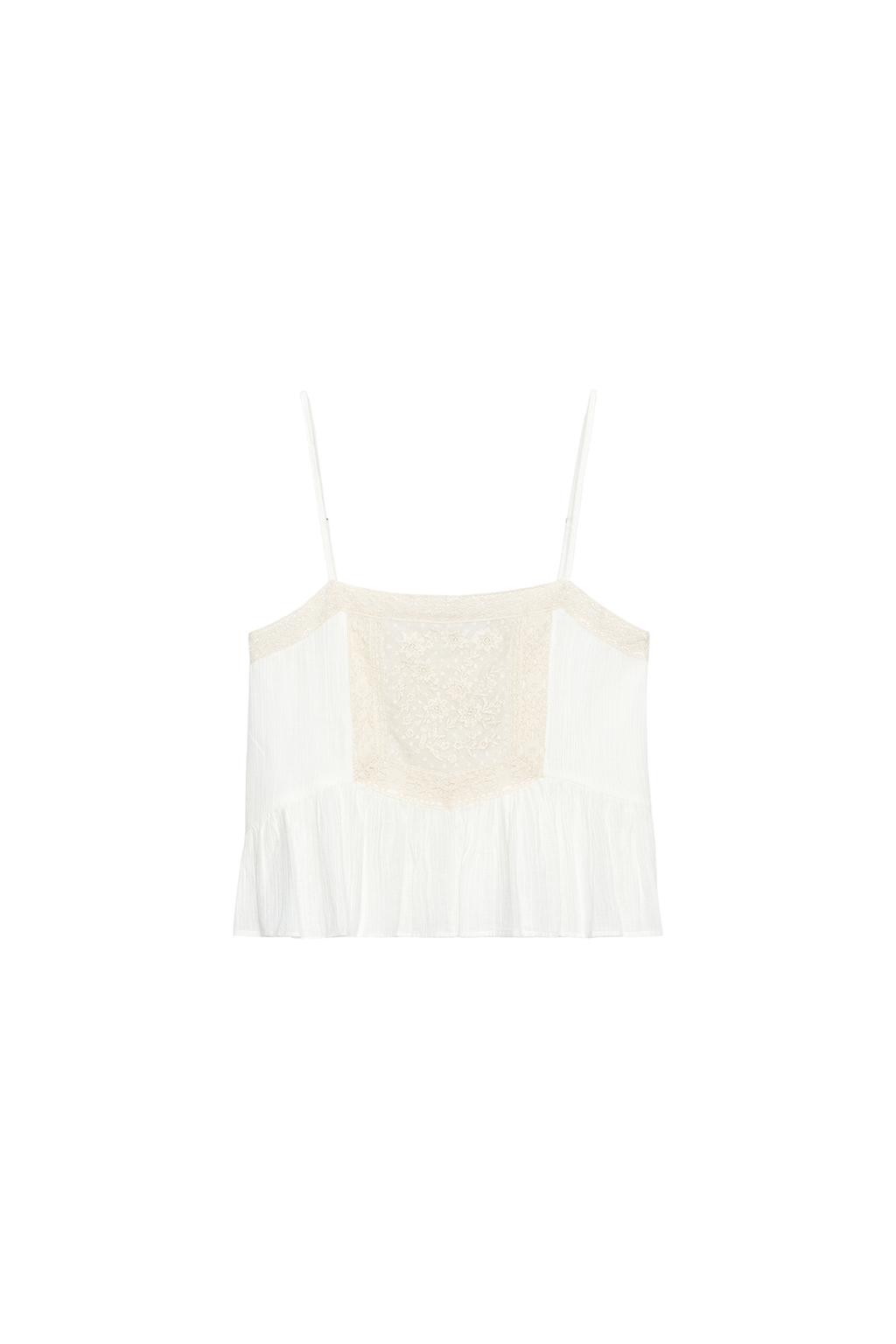 EMBROIDERED GAUZE CAMISOLE - image 3