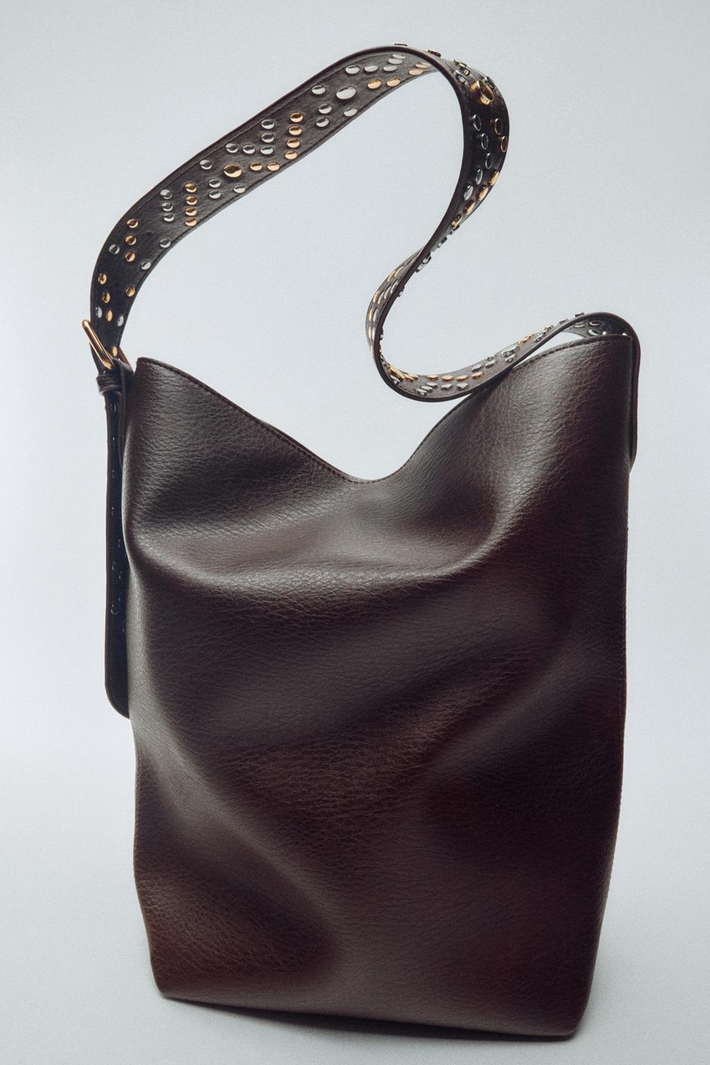 STUDDED SHOULDER BAG