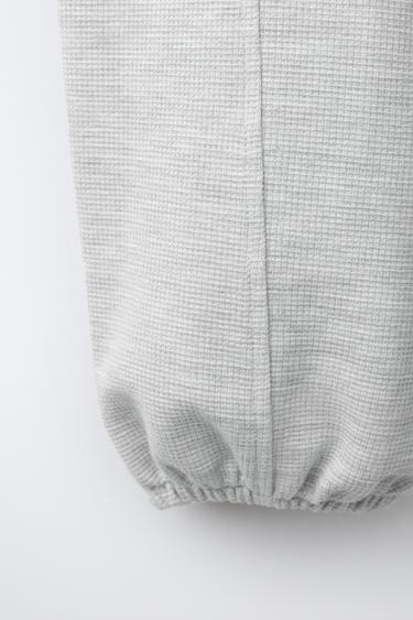 PANTALON DE JOGGING WAFFLE GYM - Gris chiné de Zara - Image 3