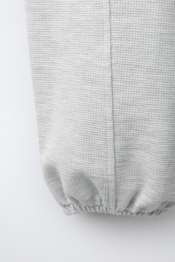 PANTALON DE JOGGING WAFFLE GYM - Gris chiné de Zara - Image 3