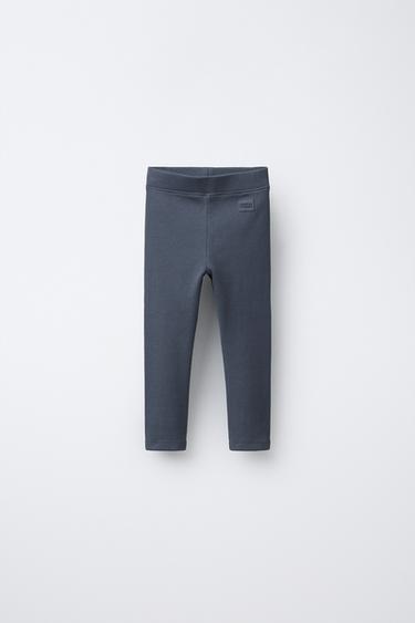 GERIPPTE LEGGINGS MIT ETIKETT - Stahlgrau von Zara