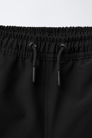 LOGO TECHNICAL BERMUDA SHORTS - Black by Zara - Image 2