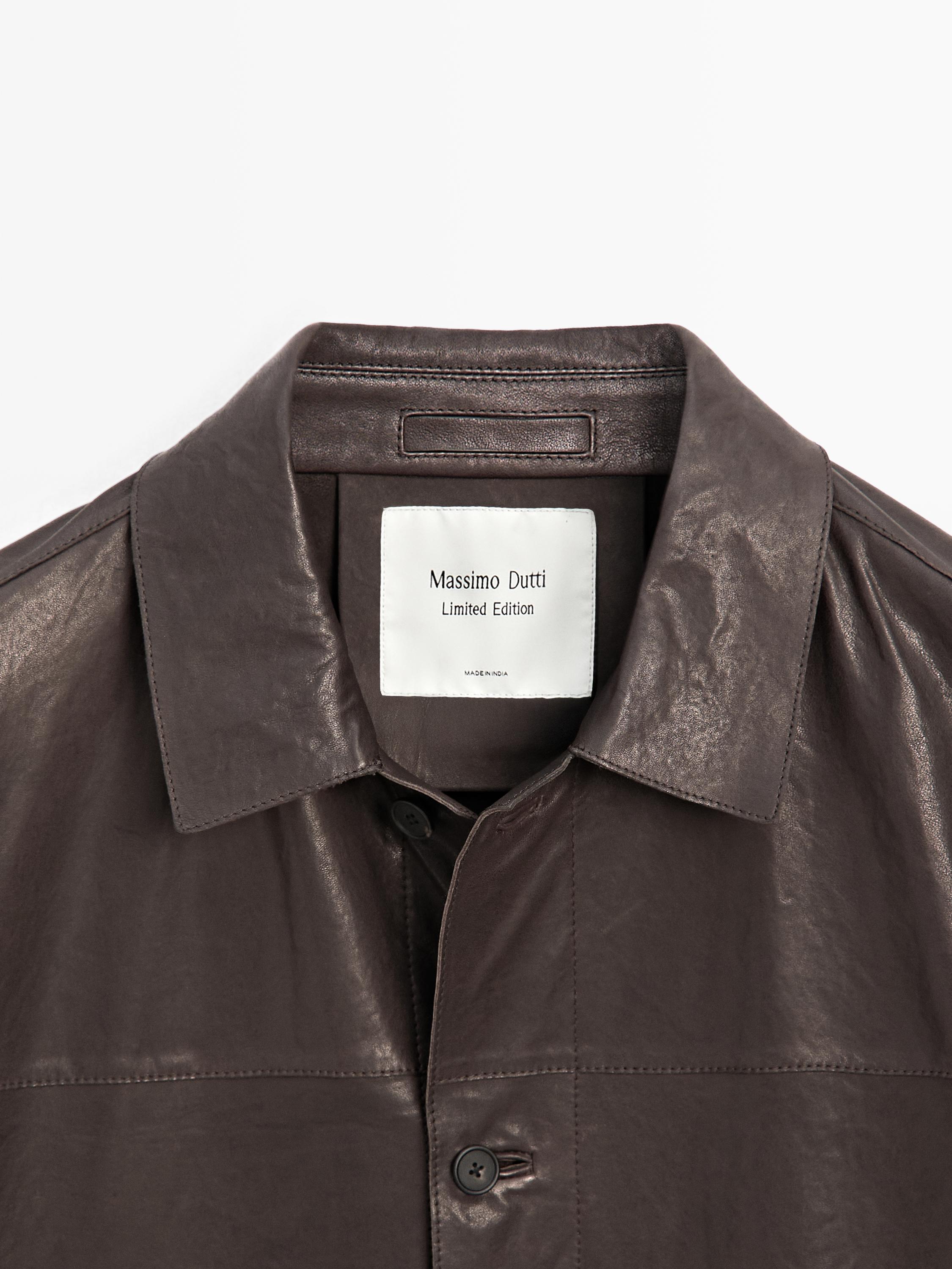 Nappa leather overshirt - LIMITED