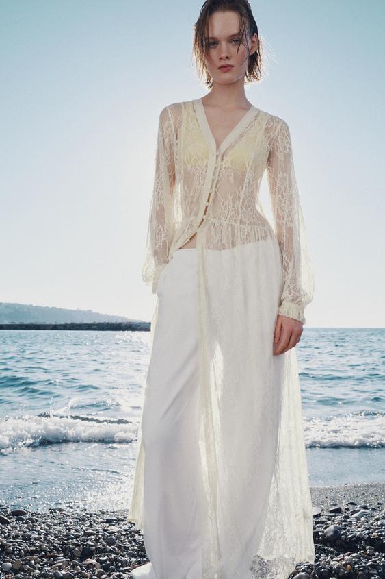 ZW COLLECTION LONG LACE DRESS from Zara - $119