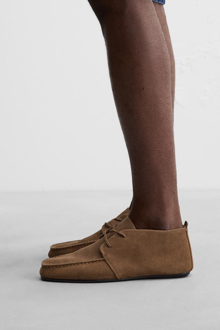 限定版 レザーブーツ - ブラウン | ZARA Japan / 日本 