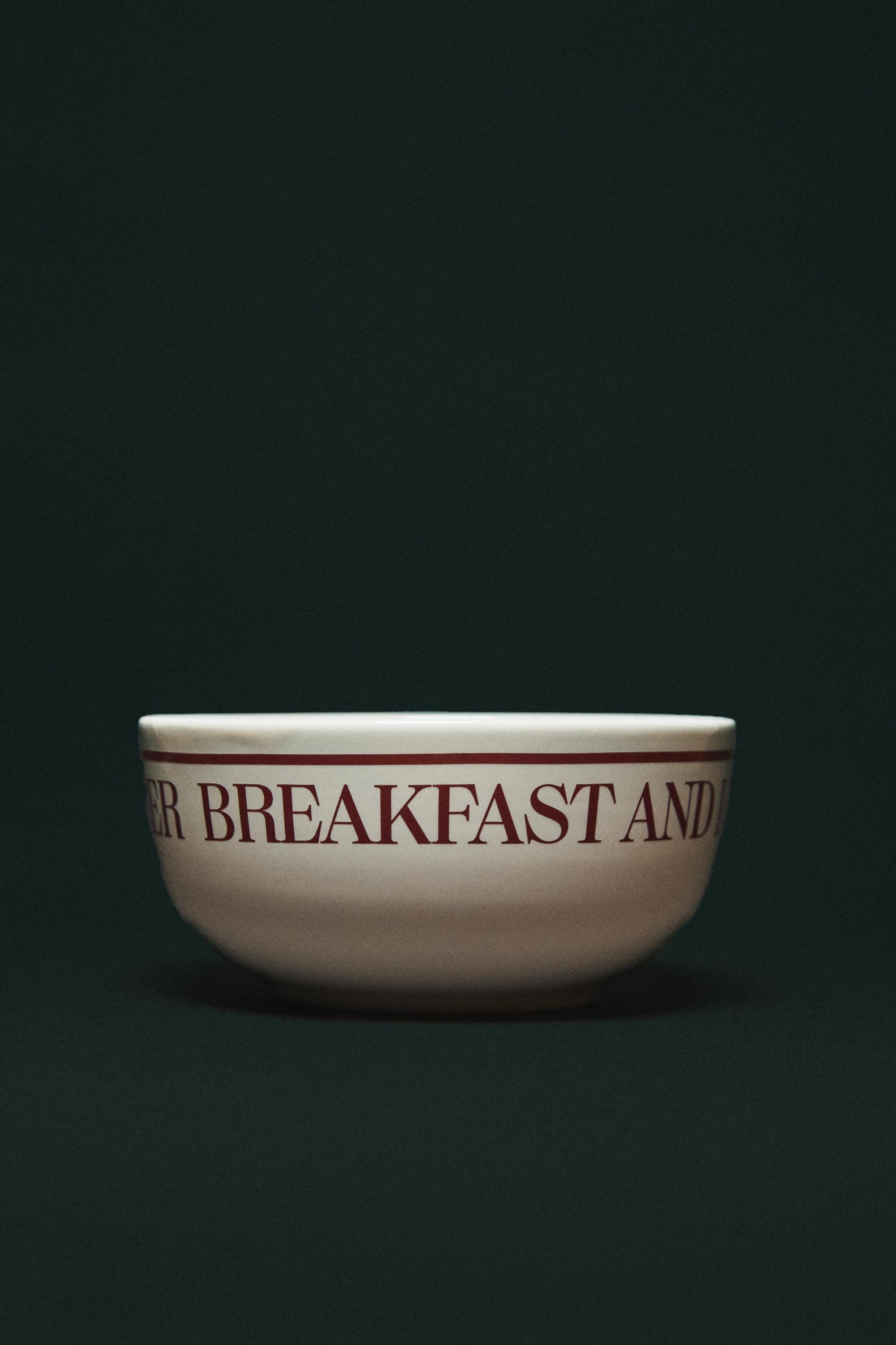 BOL PETIT DÉJEUNER EN PORCELAINE