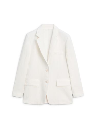 Zara Linen suit blazer - Oyster-white