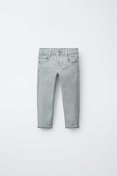 PANTALÓN SARGA STRAIGHT - Azul / Verde de Zara - Imagen 0
