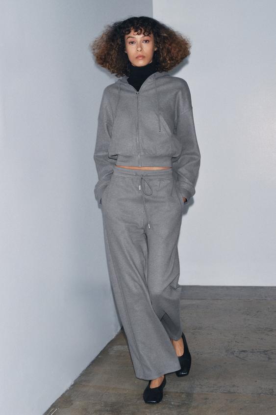 STRAIGHT LEG RIB SOFT PANTS