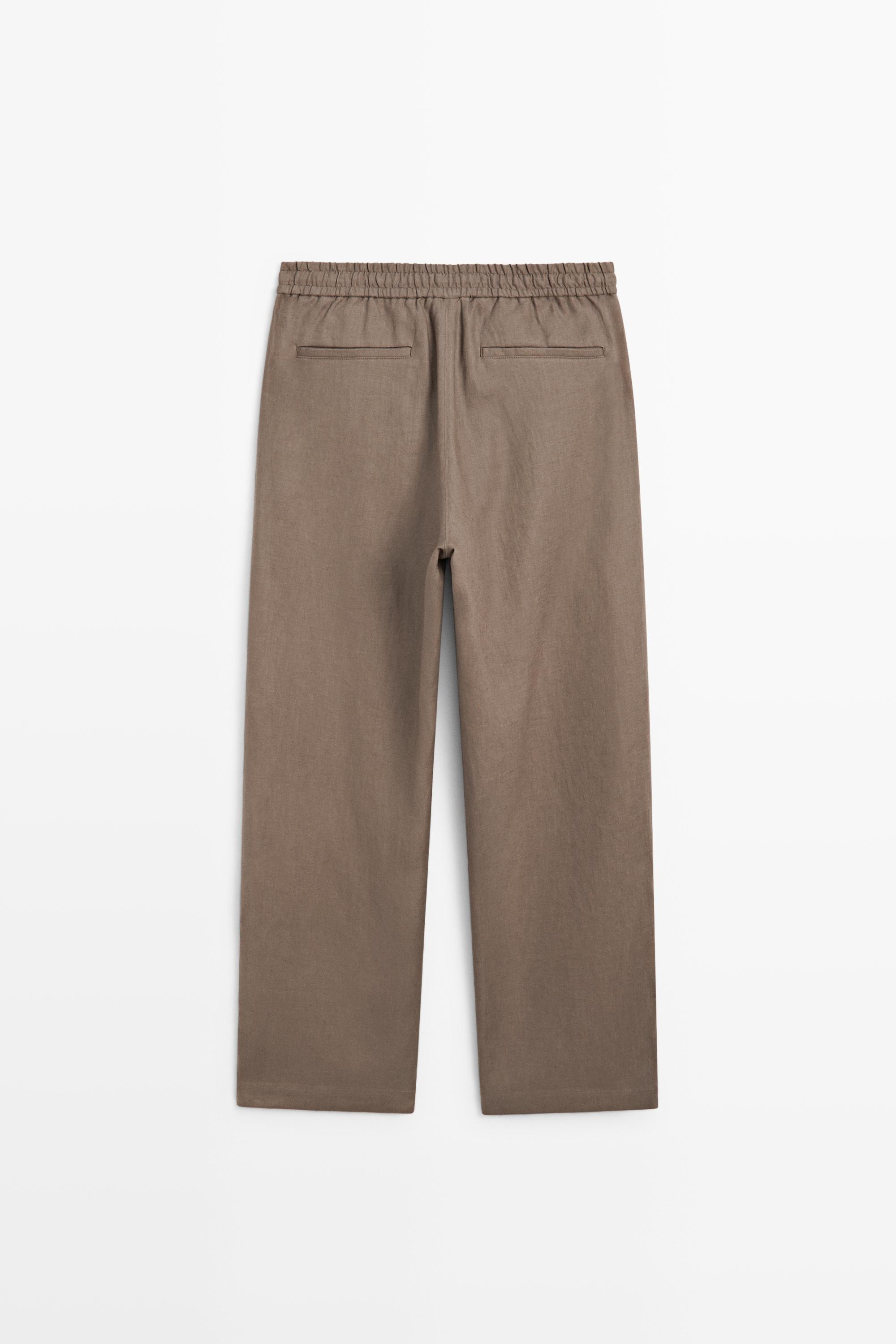 100% linen relaxed fit pants