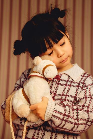 SHEEPSKIN PONY BAG - Ecru White by Zara