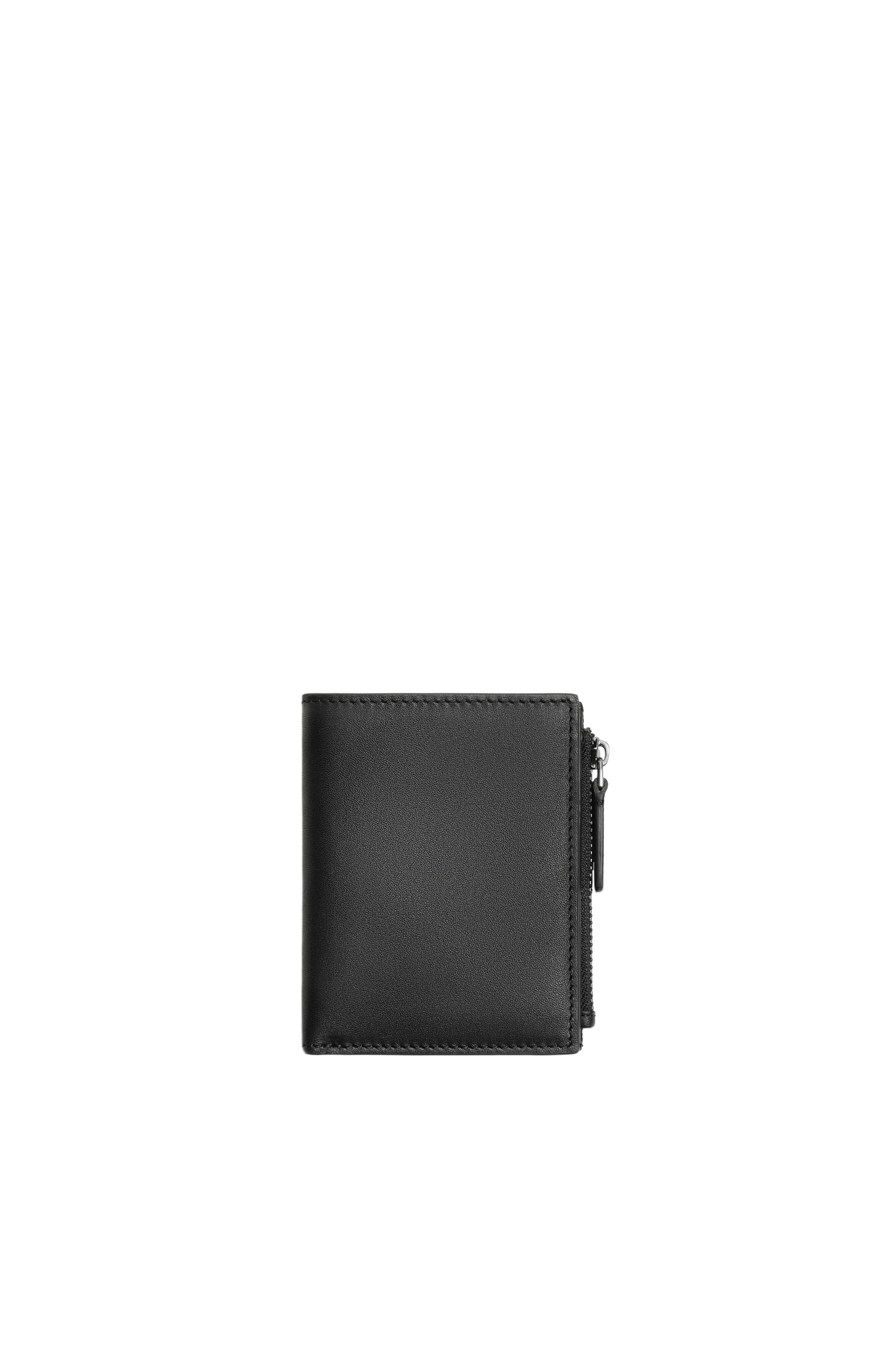 LEATHER COIN PURSE WALLET - Black | ZARA United States