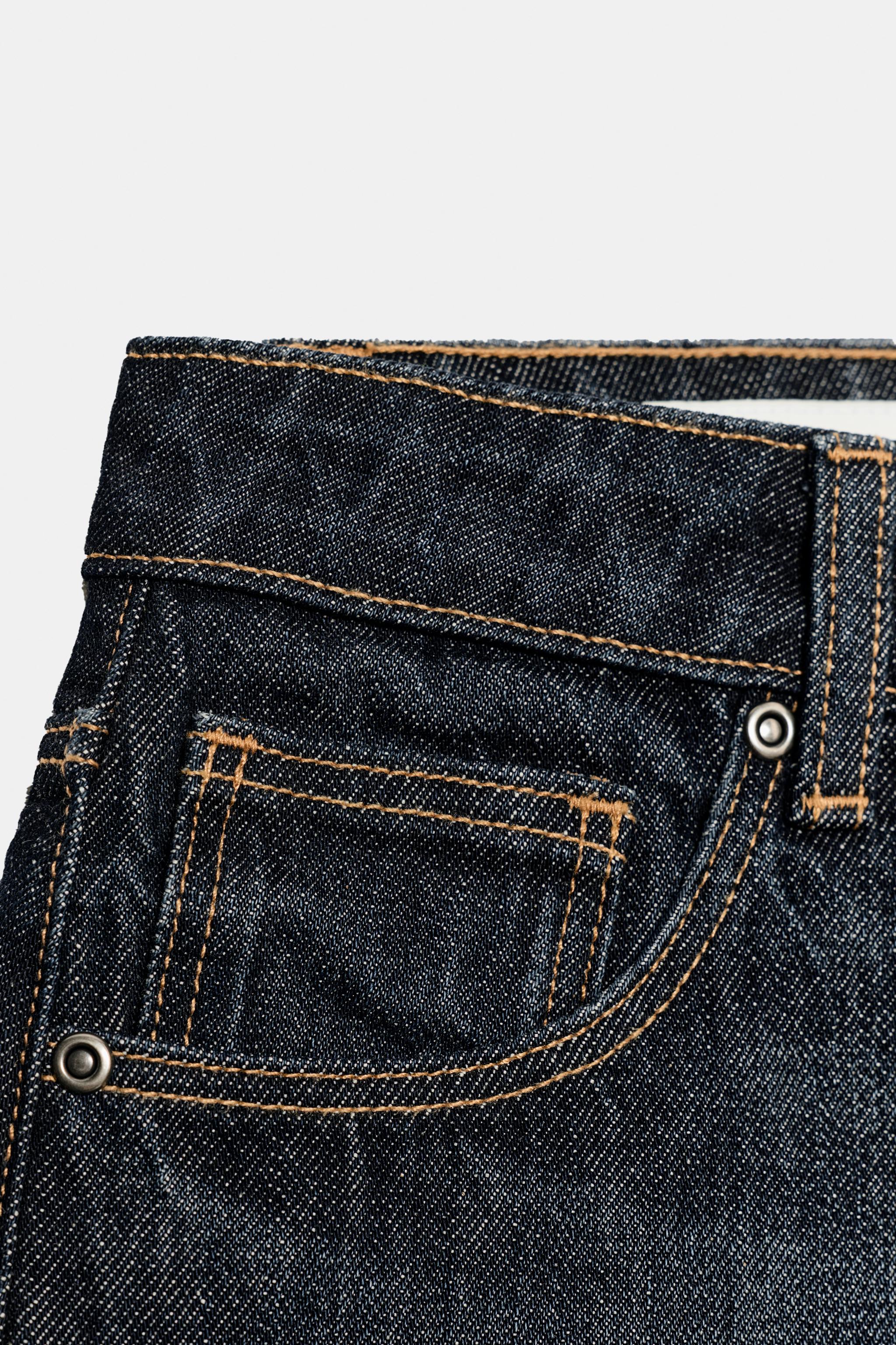 Женские шорты Zara TRF MID-RISE DENIM MINI SHORTS — фото 8