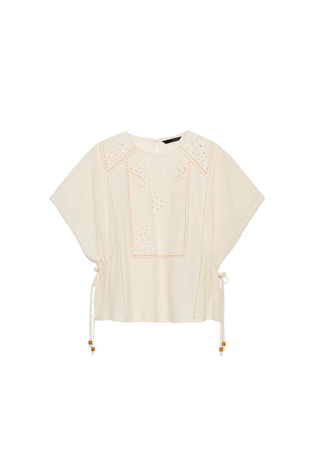 EMBROIDERED TOP WITH SIDE LACING - image 3