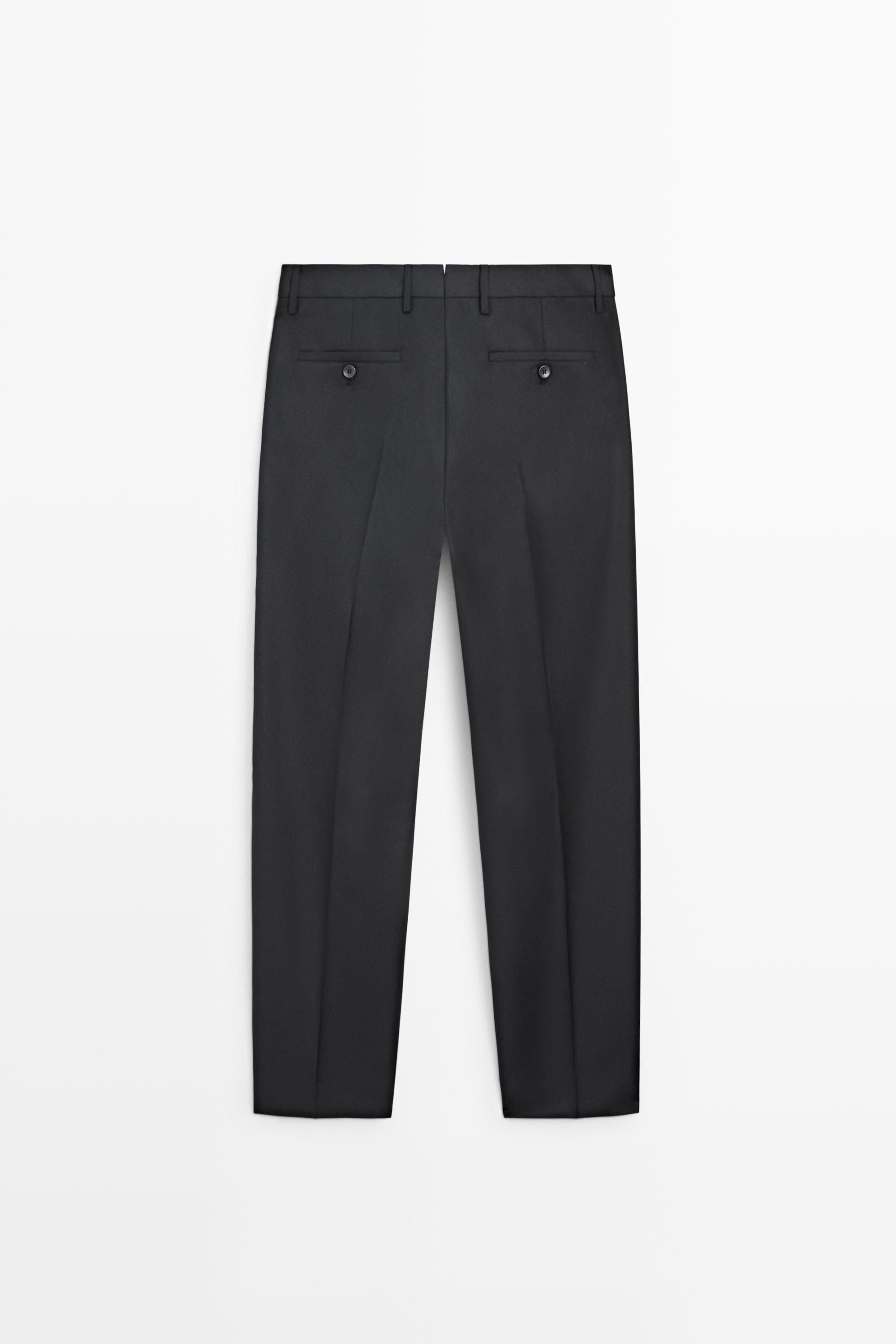 100% wool suit pants