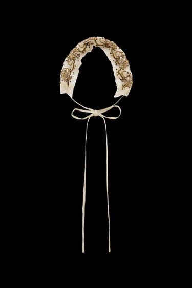 Zara MULTI-POSITION EMBROIDERED BEAD ACCESSORY - LIMITED EDITION - Golden - Image 0