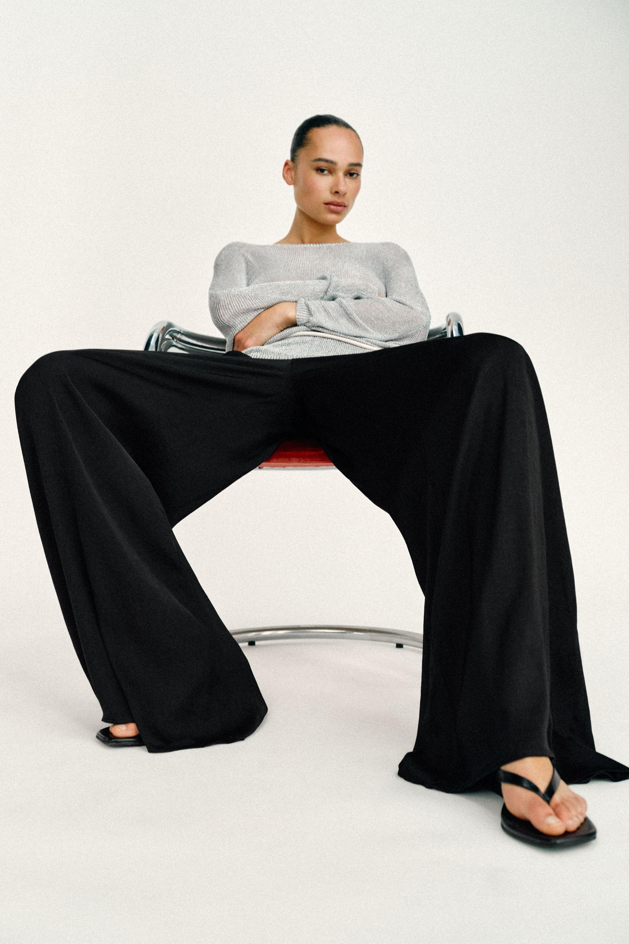 FLOWY WIDE LEG PANTS