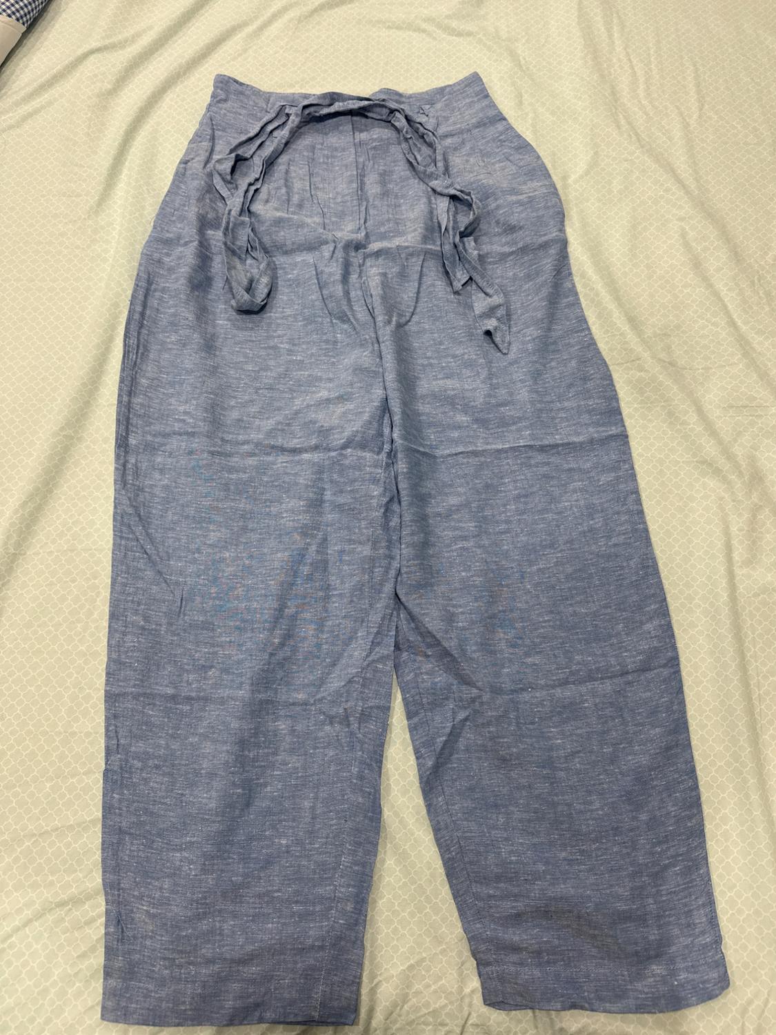BELTED PAPERBAG PANTS