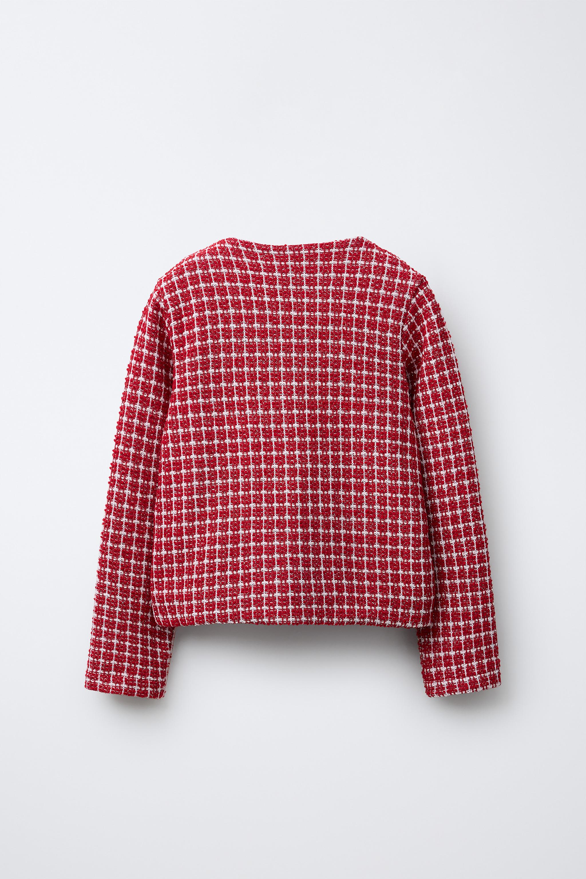 BUTTON TEXTURED JACKET - Red | ZARA United States