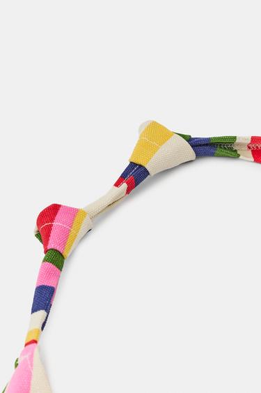 STRIPED CANVAS BAG - Multicoloured by Zara - Image 9