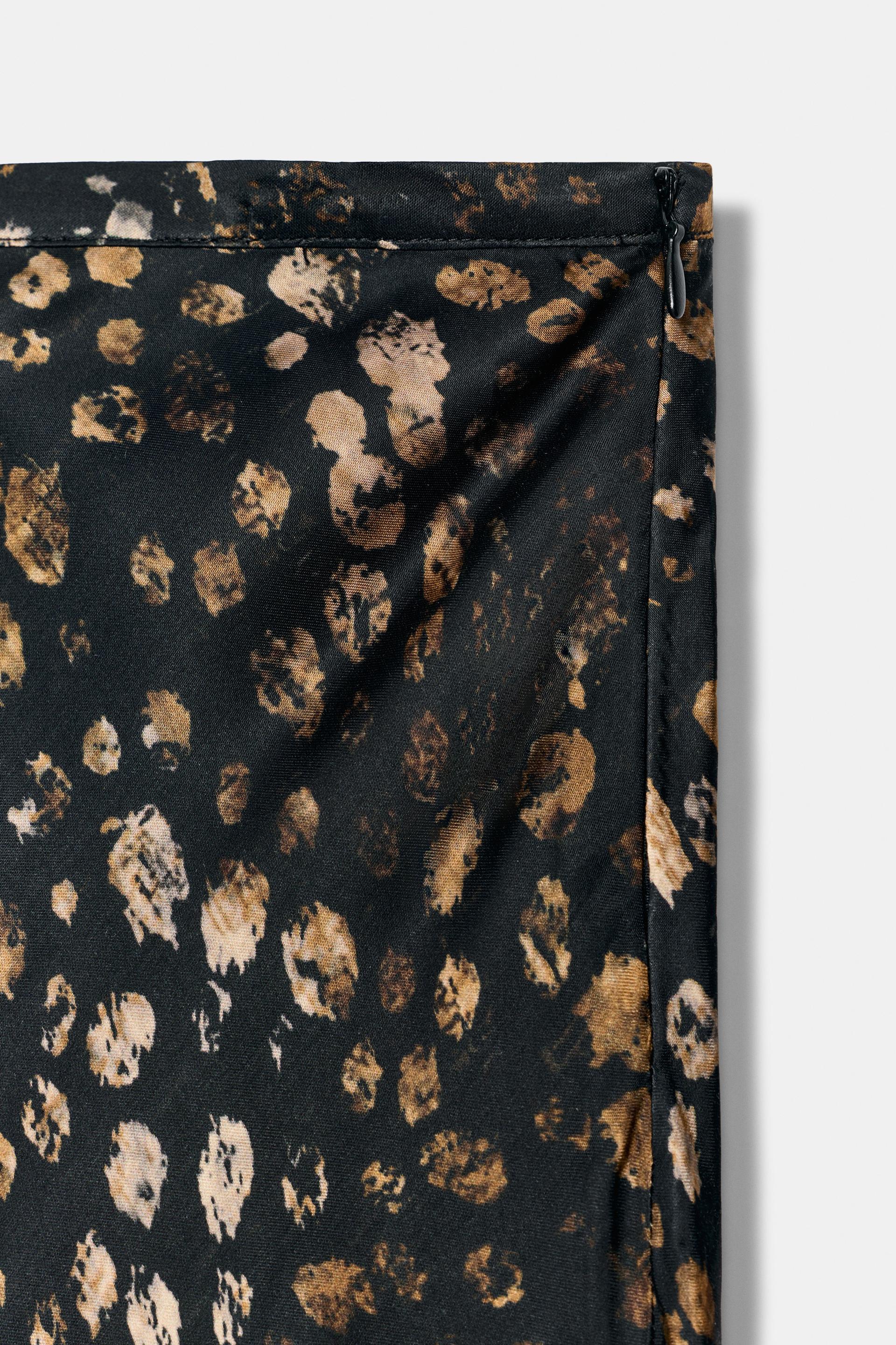 ZW COLLECTION PRINTED SATIN SKIRT thumbnail 7