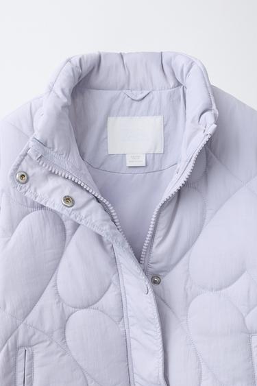 VESTE REMBOURRÉE CŒURS - Gris bleu de Zara - Image 6