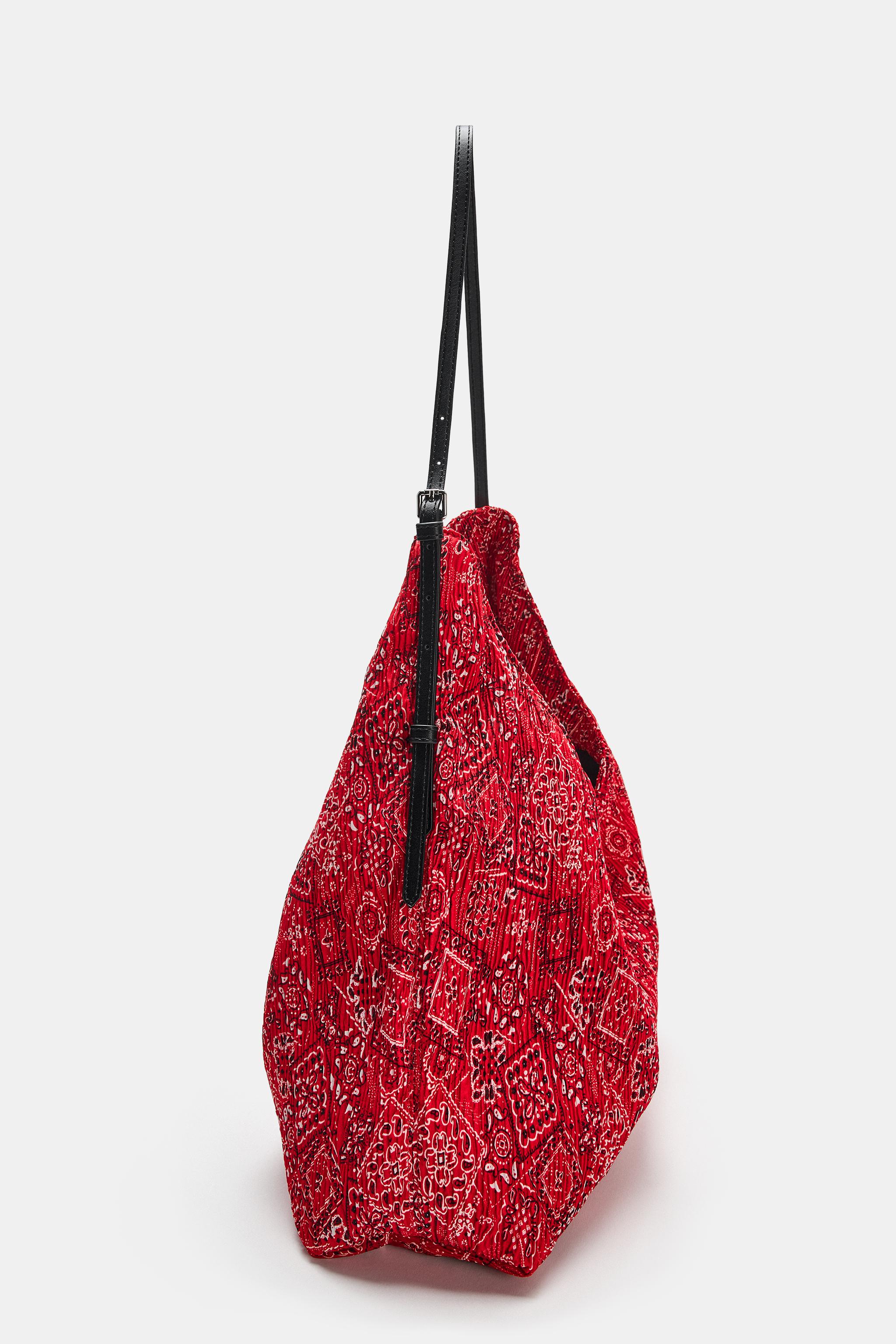DESENLİ KUMAŞ TOTE ÇANTA - Görsel 4