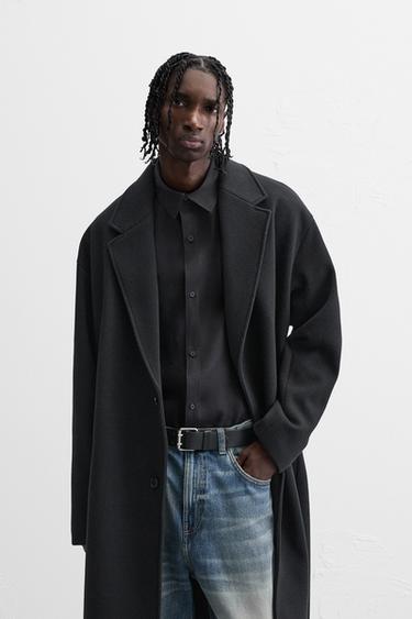 OVERSIZE FIT COAT - Black by Zara - Image 1