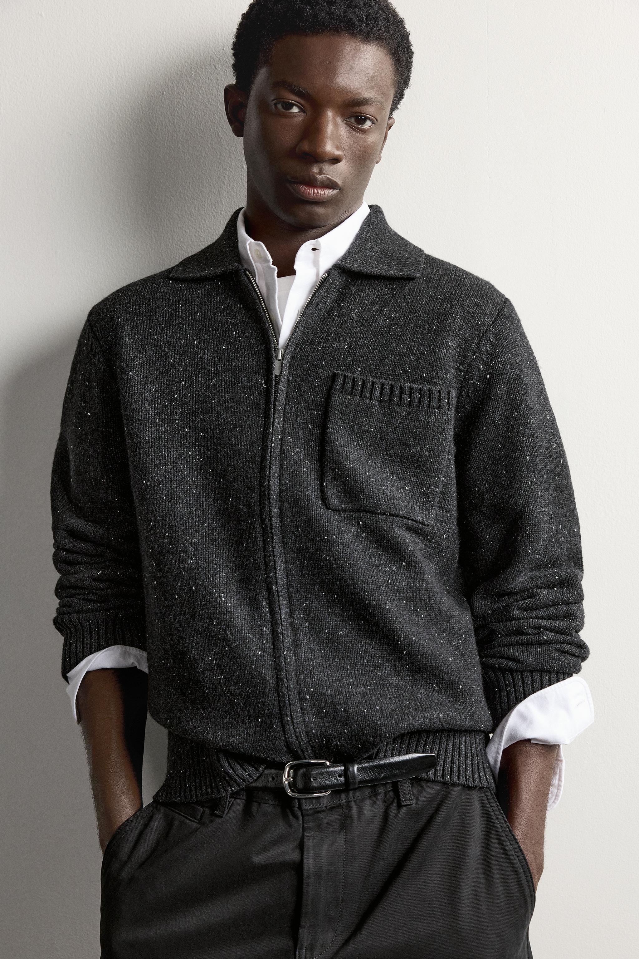 GILET EN MAILLE ZIPPÉ