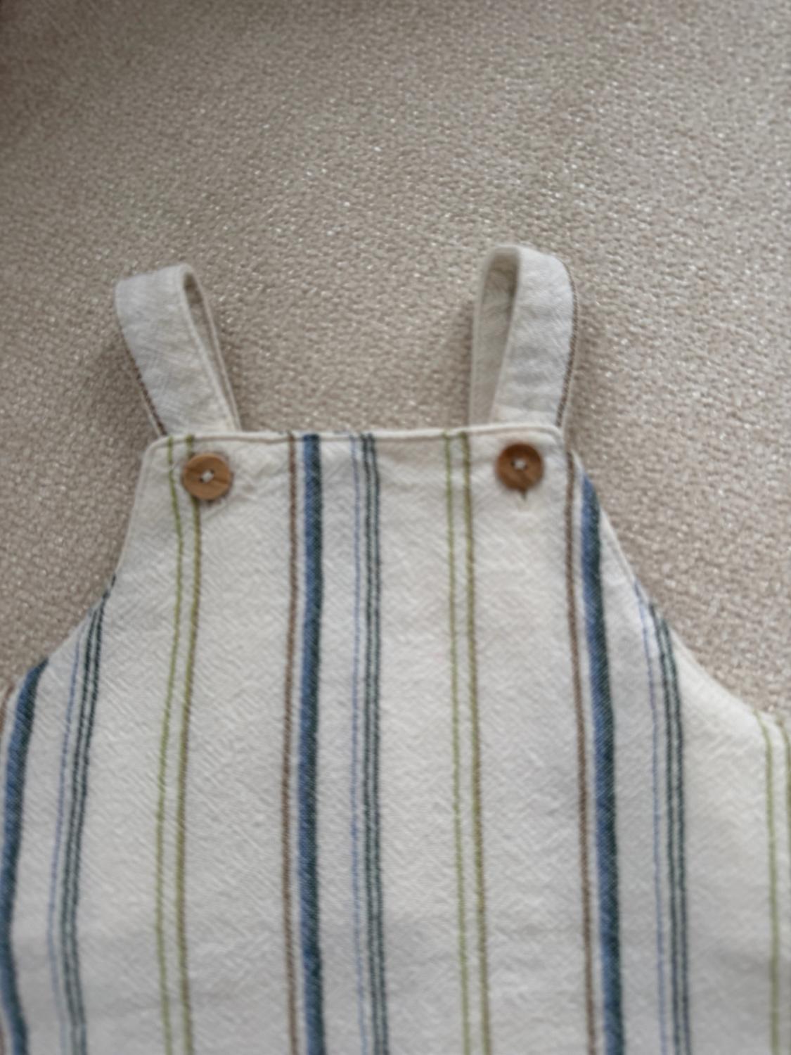 STRIPED OVERALL SHORTS - Image 2