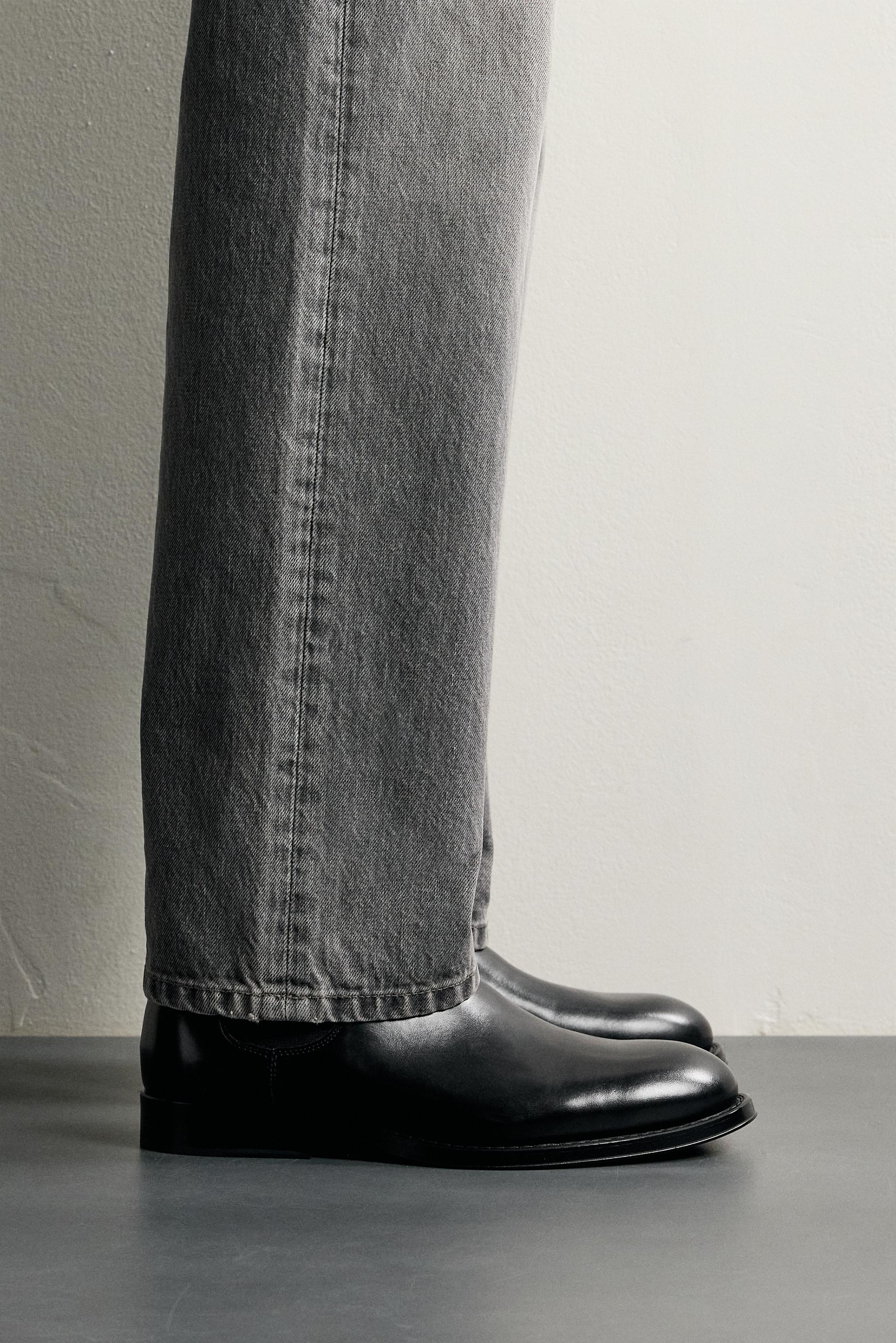 Мужские ботинки Zara POINTED-TOE CHELSEA BOOTS