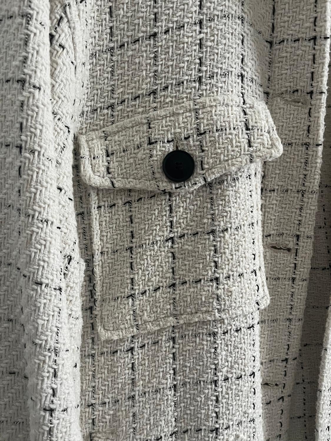 TEXTURED CHECK OVERSHIRT - Image 3
