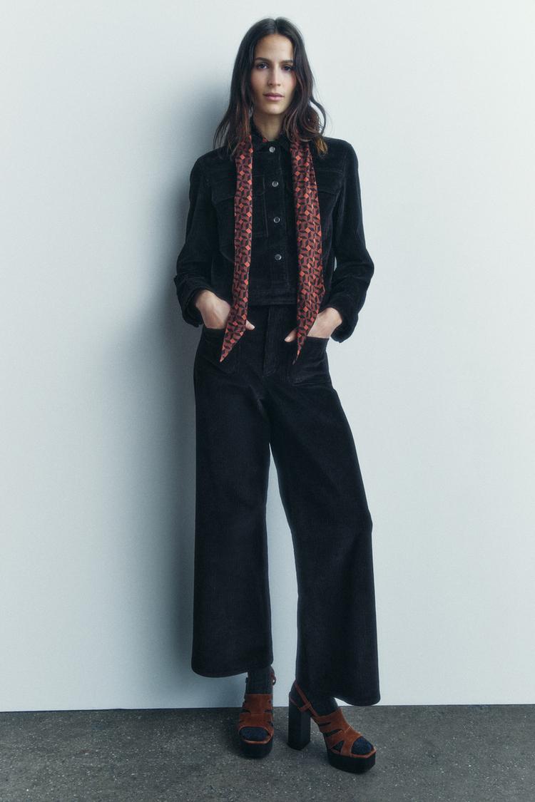 CHAQUETA PANA ZW COLLECTION Negro ZARA Chile