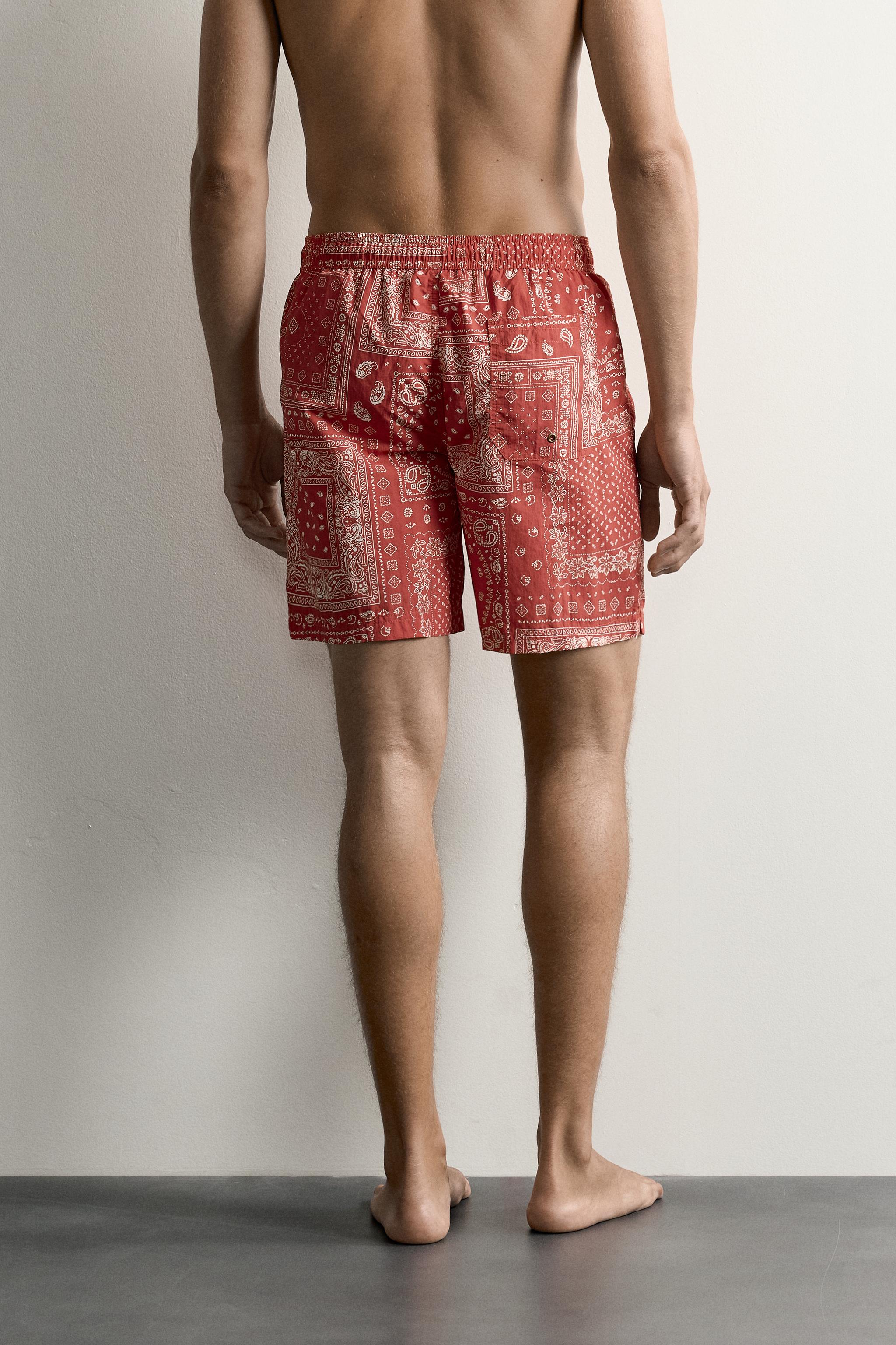 MAILLOT DE BAIN LONG À IMPRIMÉ BANDANA