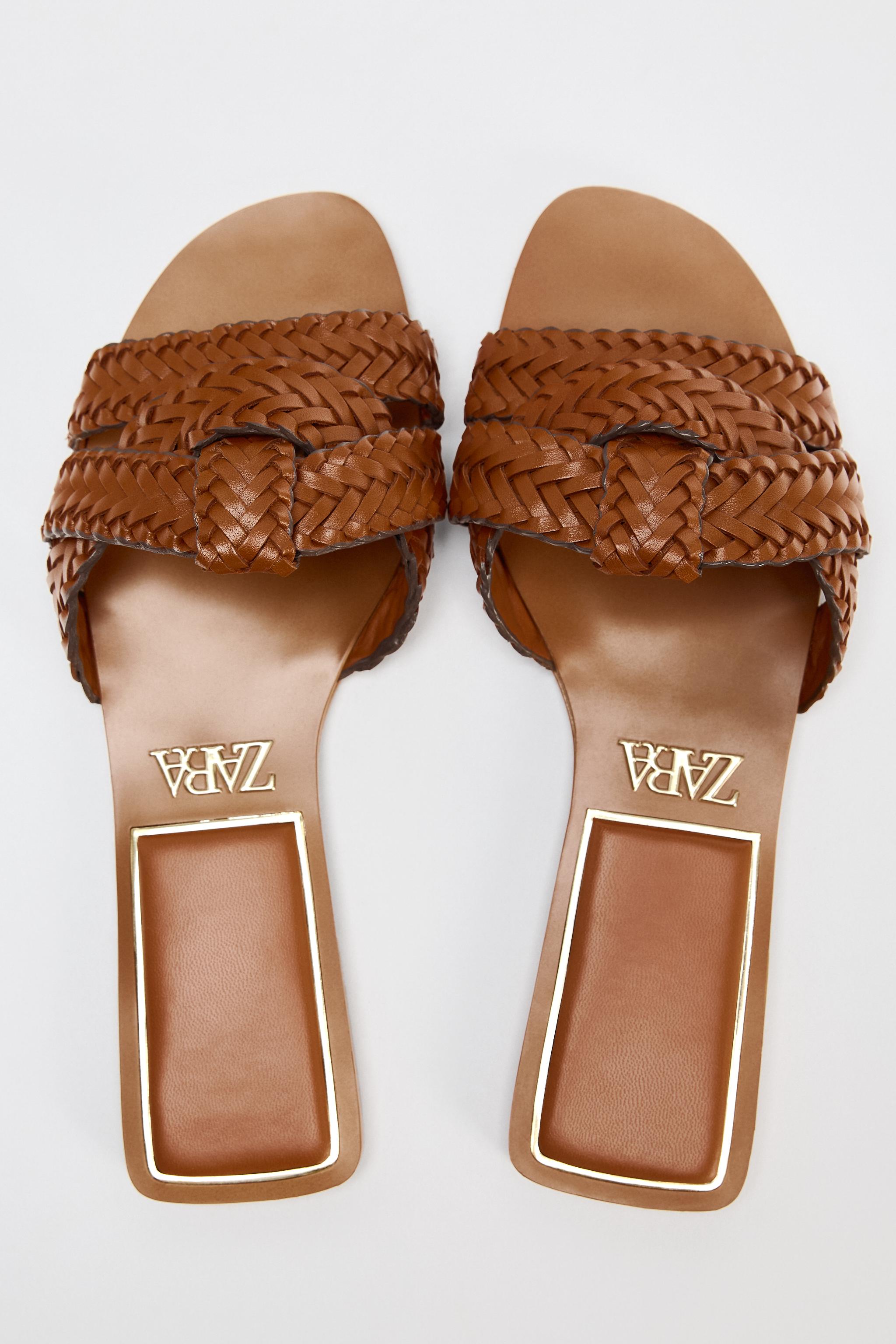 Zara fashion tan sandals