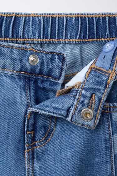 STRAIGHT JEANS WITH HEART PRINT - Blue by Zara - Image 2