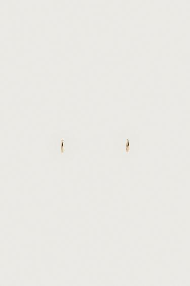 METAL HOOP EARRINGS — Golden 1