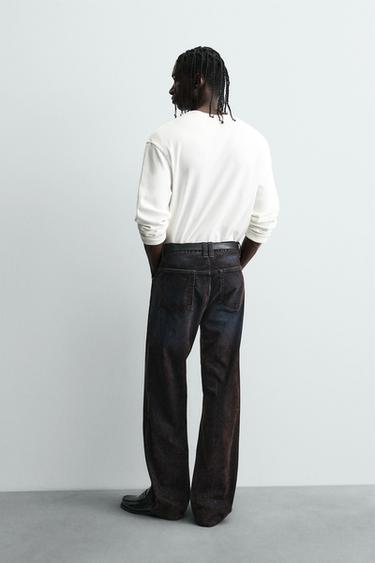JEAN BAGGY FIT AVEC VISCOSE - Marron de Zara - Image 2