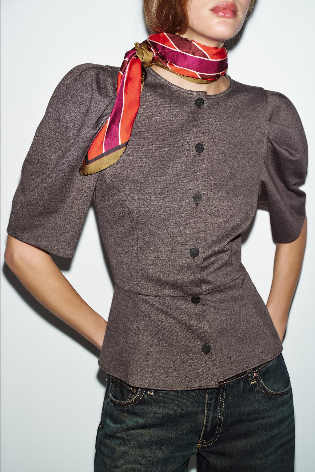 PUFF SLEEVE TOP - image 2