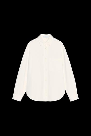 SHIRT WITH POCKET - White by Zara - Image 0