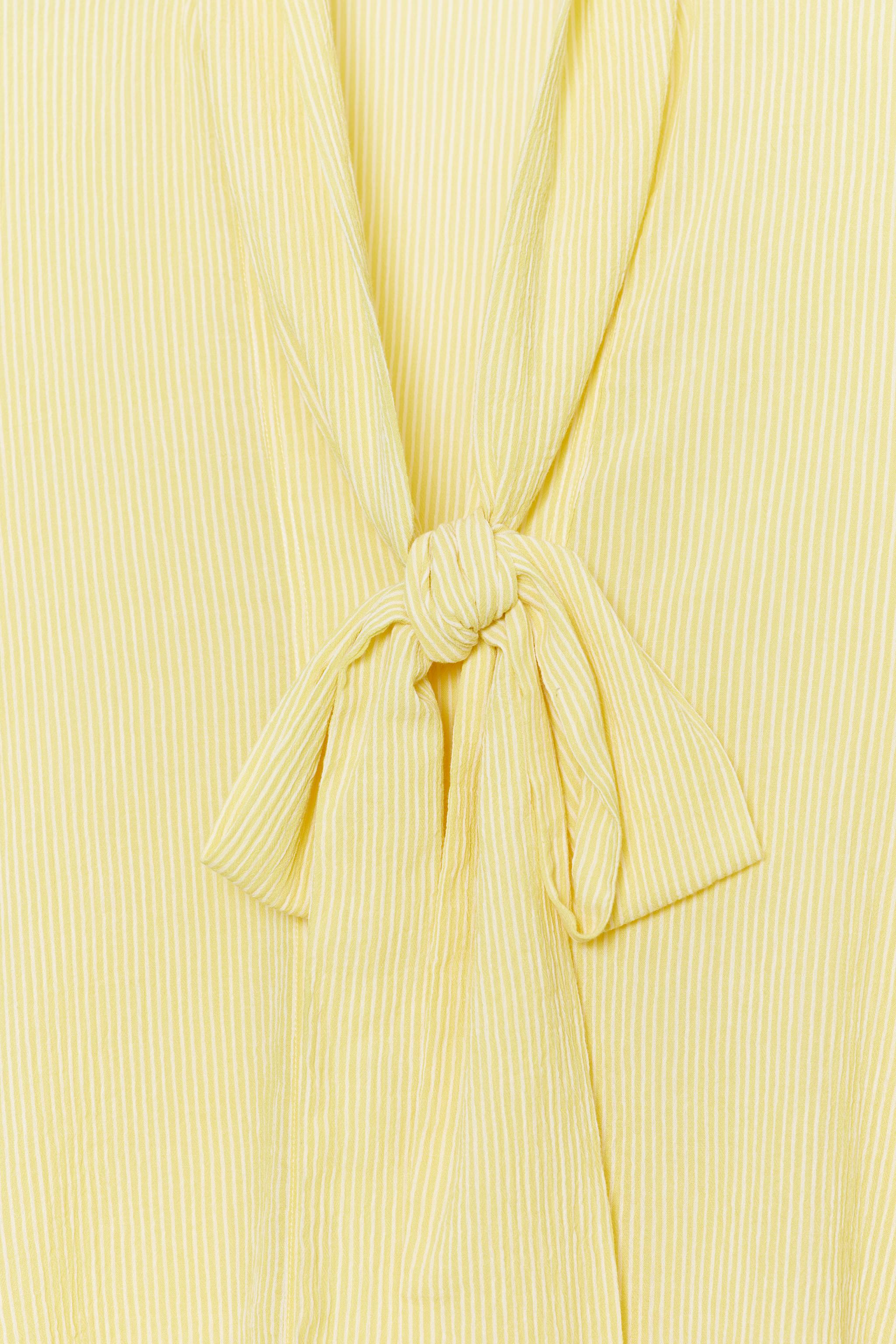 ZW COLLECTION STRIPED BOW SHIRT
