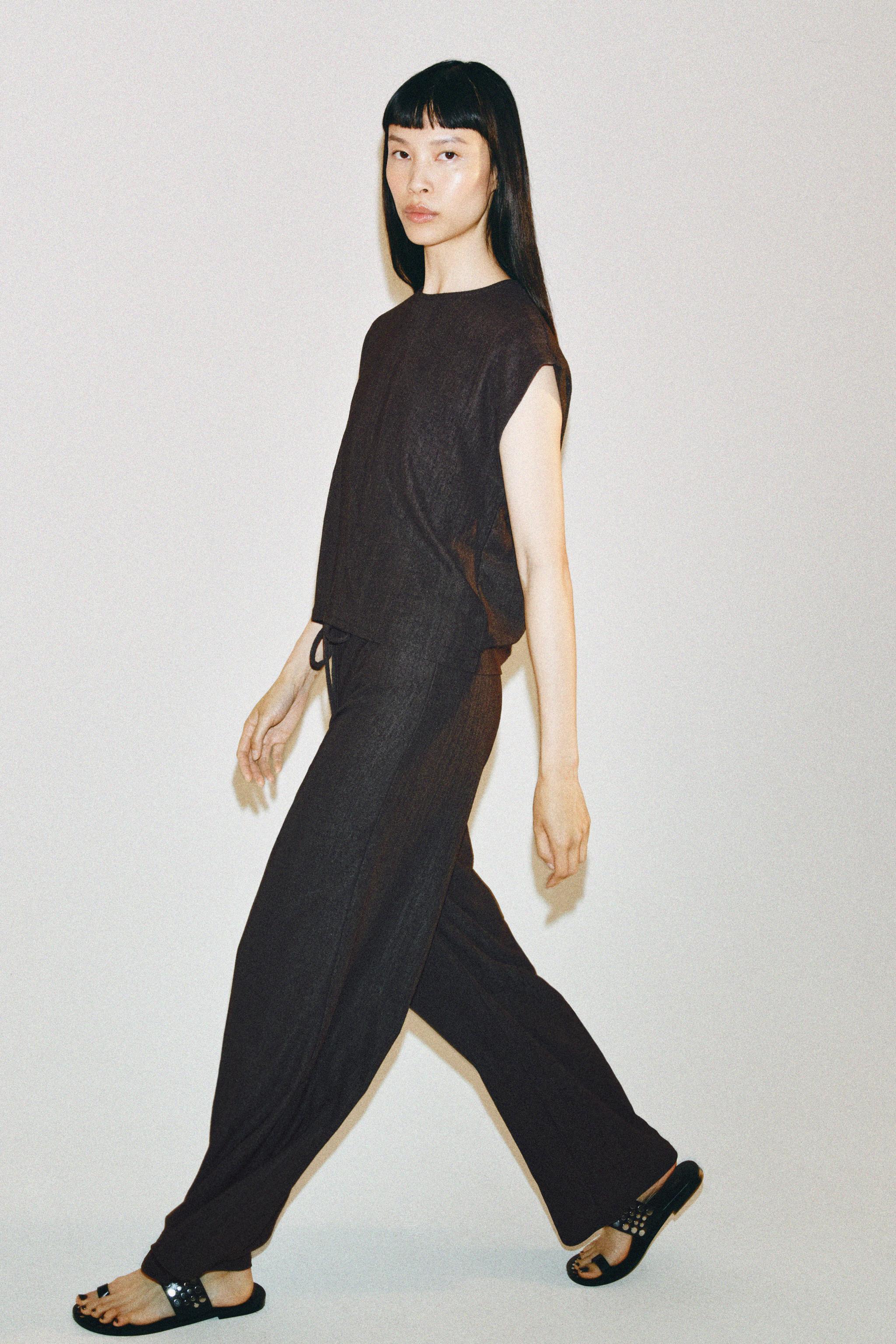 Zara RUSTIC STRAIGHT LEG PANTS — фото 2